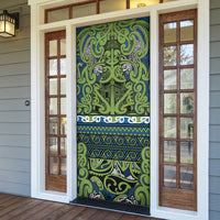 Aotearoa Iwi Whakatohea Door Cover Maori Wharenui House Tribal Pattern LT9 - Polynesian Pride
