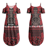 Aotearoa Iwi Ngati Awa Couples Matching Summer Maxi Dress and Hawaiian Shirt Maori Wharenui House Tribal Pattern LT9 - Polynesian Pride