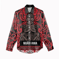Aotearoa Iwi Ngati Awa Women Casual Shirt Maori Wharenui House Tribal Pattern LT9 - Polynesian Pride