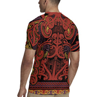 Aotearoa Iwi Rongowhakaata Rugby Jersey Maori Wharenui House Tribal Pattern LT9 - Polynesian Pride