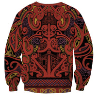 Aotearoa Iwi Rongowhakaata Sweatshirt Maori Wharenui House Tribal Pattern LT9 - Polynesian Pride