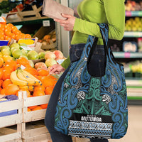Aotearoa Iwi Ngati Mutunga Grocery Bag Maori Wharenui House Tribal Pattern LT9 - Polynesian Pride