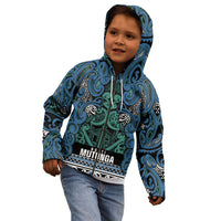 Aotearoa Iwi Ngati Mutunga Kid Hoodie Maori Wharenui House Tribal Pattern LT9 - Polynesian Pride
