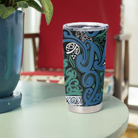 Aotearoa Iwi Ngati Mutunga Tumbler Cup Maori Wharenui House Tribal Pattern LT9 - Polynesian Pride