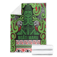 Aotearoa Iwi Ngati Maru Hauraki Blanket Maori Wharenui House Tribal Pattern LT9 - Polynesian Pride