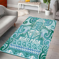 Aotearoa Iwi Ngati Paoa Area Rug Maori Wharenui House Tribal Pattern LT9 - Polynesian Pride