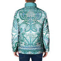 Aotearoa Iwi Ngati Paoa Padded Jacket Maori Wharenui House Tribal Pattern LT9 - Polynesian Pride