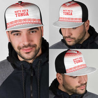 Mate Ma'a Tonga Heritage Mesh Trucker Cap Pacific Tribal Rugby White Edition - Polynesian Pride