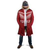 Custom Pacific Rugby Spirit Cloak Tonga Ngatu Pride Red Edition - Polynesian Pride