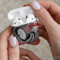 Aotearoa Maori Rugby Tribal Tattoo AirPods Case Kowhaiwhai Taniko Patchwork Motifs - Polynesian Pride