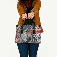 Aotearoa Maori Rugby Tribal Tattoo Leather Bag Kowhaiwhai Taniko Patchwork Motifs - Polynesian Pride