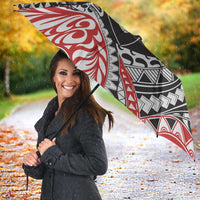 Aotearoa Maori Rugby Tribal Tattoo Umbrella Kowhaiwhai Taniko Patchwork Motifs - Polynesian Pride