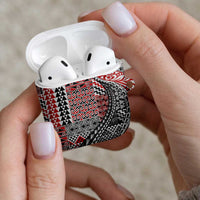 Aotearoa Maori Tribal Tattoo AirPods Case Kowhaiwhai Taniko Patchwork Motifs - Polynesian Pride
