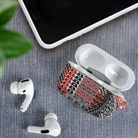 Aotearoa Maori Tribal Tattoo AirPods Case Kowhaiwhai Taniko Patchwork Motifs - Polynesian Pride