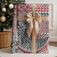 Aotearoa Maori Tribal Tattoo Wrapping Paper Kowhaiwhai Taniko Patchwork Motifs - Polynesian Pride