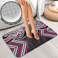 Pink Aotearoa Tukutuku Manawa Tapu Bathroom Set Ta Moko Toi Maori LT9 - Polynesian Pride