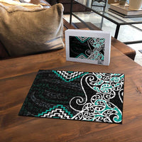 Turquoise Aotearoa Tukutuku Manawa Tapu Puzzle Ta Moko Toi Maori - Polynesian Pride