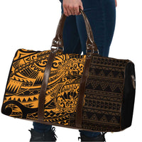 Gold Couple Dolphins Maori Polynesian Style Travel Bag - Polynesian Pride