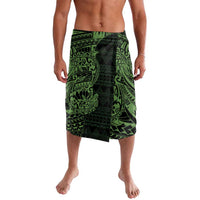 Green Couple Dolphins Maori Polynesian Style Lavalava