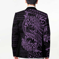 Purple Couple Dolphins Maori Polynesian Style Blazer LT9 - Polynesian Pride