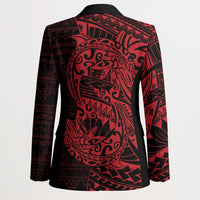 Red Couple Dolphins Maori Polynesian Style Blazer LT9 - Polynesian Pride