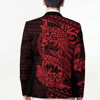 Red Couple Dolphins Maori Polynesian Style Blazer LT9 - Polynesian Pride