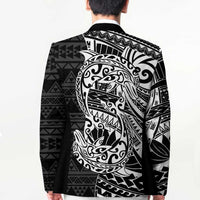 White Couple Dolphins Maori Polynesian Style Blazer LT9 - Polynesian Pride