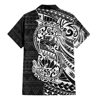 White Couple Dolphins Maori Polynesian Style Family Matching Mermaid Dress and Hawaiian Shirt LT9 - Polynesian Pride