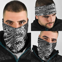 White Couple Dolphins Maori Polynesian Style Neck Gaiter - Polynesian Pride