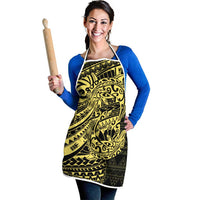 Yellow Couple Dolphins Maori Polynesian Style Apron LT9 - Polynesian Pride