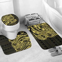 Yellow Couple Dolphins Maori Polynesian Style Bathroom Set LT9 Mat Set Only (3 pcs) One Size Yellow - Polynesian Pride
