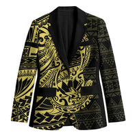 Yellow Couple Dolphins Maori Polynesian Style Blazer LT9 Unisex Yellow - Polynesian Pride