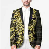 Yellow Couple Dolphins Maori Polynesian Style Blazer LT9 - Polynesian Pride