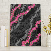 Guam Bougainvillea Lei Canvas Wall Art Chamorro Tribal Pattern