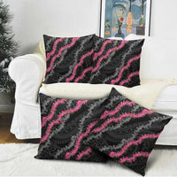 Guam Bougainvillea Lei Pillow Cover Chamorro Tribal Pattern - Polynesian Pride
