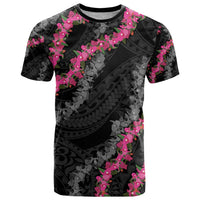 Guam Bougainvillea Lei T Shirt Chamorro Tribal Pattern