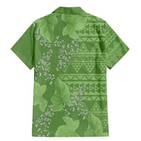 Hawaii Molokai Island Kukui Nut Flowers Family Matching Mermaid Dress and Hawaiian Shirt Tribal Kakau Pattern LT9 - Polynesian Pride