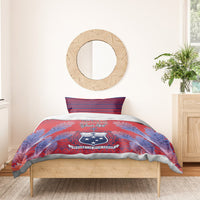 Custom Samoa 1962 Independence Day Custom Bedding Set Manuia le Aso Tuto'atasi Ula Nifo Red Art LT9 - Polynesian Pride