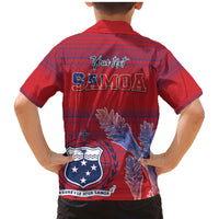 Custom Samoa 1962 Independence Day Custom Family Matching Mermaid Dress and Hawaiian Shirt Manuia le Aso Tuto'atasi Ula Nifo Red Art LT9 - Polynesian Pride