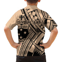 Custom Samoa Manuia le 62 Tausaga O le Tutoatasi Family Matching Summer Maxi Dress and Hawaiian Shirt Samoan Tatau Beige Art LT9 - Polynesian Pride
