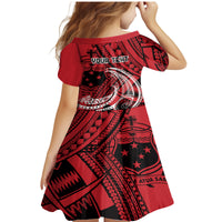 Custom Samoa Manuia le 62 Tausaga O le Tutoatasi Family Matching Mermaid Dress and Hawaiian Shirt Samoan Tatau Red Art LT9 - Polynesian Pride