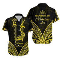 Philippines Independence Day Hawaiian Shirt Pechera With Side Barong Patterns LT9 - Polynesian Pride