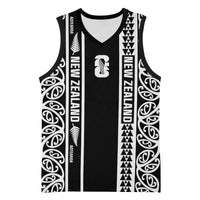 Custom New Zealand Football White Fern Supporter Basketball Jersey