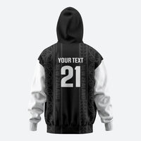 Custom New Zealand Football White Fern Supporter Zip Hoodie