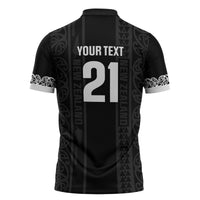 Custom New Zealand Football White Fern Supporter Zipper Polo Shirt LT9 - Polynesian Pride