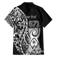 671 Guam Personalised Family Matching Off Shoulder Short Dress and Hawaiian Shirt Latte Stone Tribal LT9 - Polynesian Pride