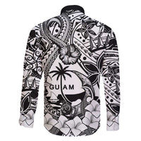 Guam Hafa Adai Guasali Flowers Family Matching Off The Shoulder Long Sleeve Dress and Hawaiian Shirt LT9 - Polynesian Pride