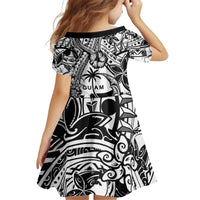 Guam Hafa Adai Guasali Flowers Family Matching Off Shoulder Short Dress and Hawaiian Shirt LT9 - Polynesian Pride