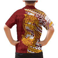 Couple Dolphins Maori Motif Family Matching Mermaid Dress and Hawaiian Shirt LT9 - Polynesian Pride