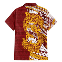 Couple Dolphins Maori Motif Family Matching Mermaid Dress and Hawaiian Shirt LT9 - Polynesian Pride